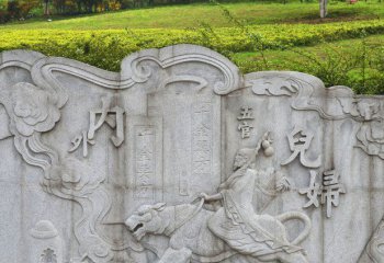 孫思邈雕塑-公園學院古代醫(yī)學名人孫思邈大理石浮雕