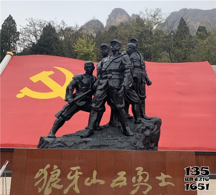 狼牙山五壯士雕塑-公園廣場(chǎng)紀(jì)念銅雕狼牙山五壯士雕塑高清圖片