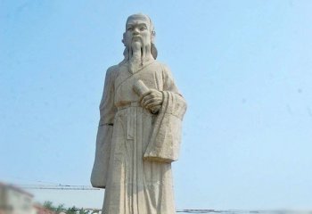 莊子雕塑-城市景區(qū)歷史名人中國古代哲學家大理石莊子石雕