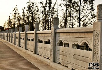 石橋雕塑-城市公園浮雕臺(tái)階橋梁石護(hù)欄大理石雕塑