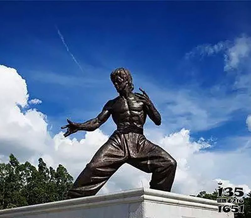 李小龍雕塑-廣場景區銅雕功夫明星李小龍雕塑