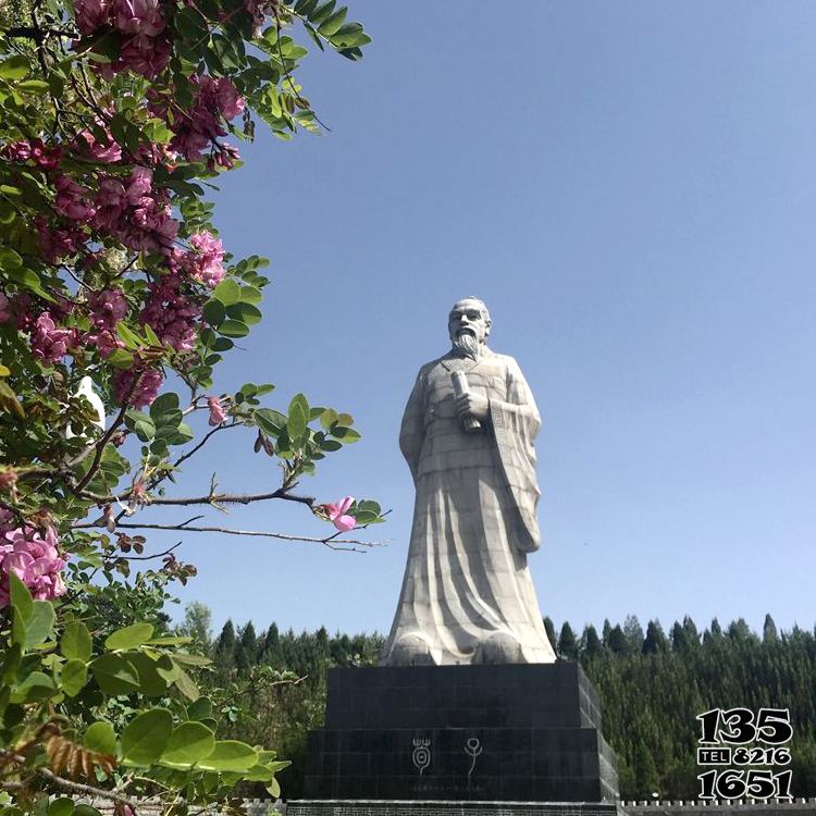 荀子石雕像-校園中國古代（戰(zhàn)國時(shí)期）著名思想家教育家荀子石雕高清圖片