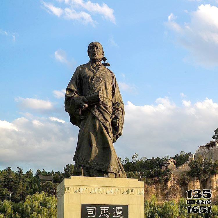 司馬遷雕塑-景區(qū)景點大型歷史名人中國古代著名史學家司馬遷雕塑高清圖片