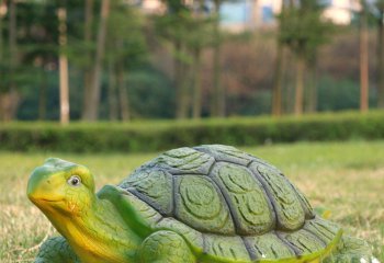 烏龜?shù)袼?草坪創(chuàng)意玻璃鋼彩繪仿真動物景觀烏龜?shù)袼?></a>
                    <div   id=