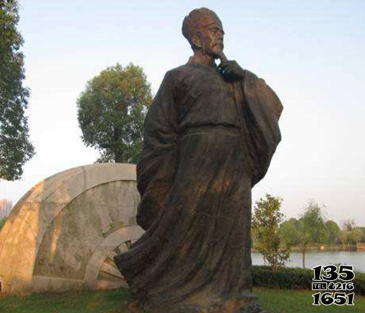 歐陽(yáng)修雕塑-學(xué)校公園鍛造北宋文學(xué)家歐陽(yáng)修銅雕高清圖片