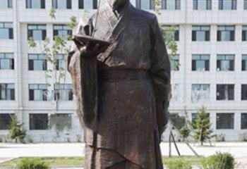 祖沖之雕塑-大學廣場古代著名數學家祖沖之銅雕像