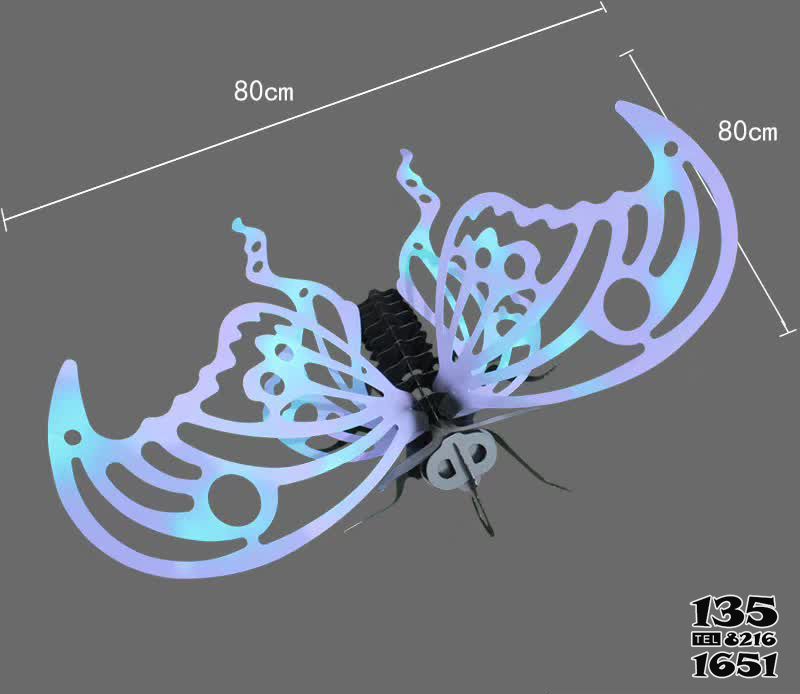 蝴蝶雕塑-廣場玻璃鋼創意蝴蝶雕塑高清圖片