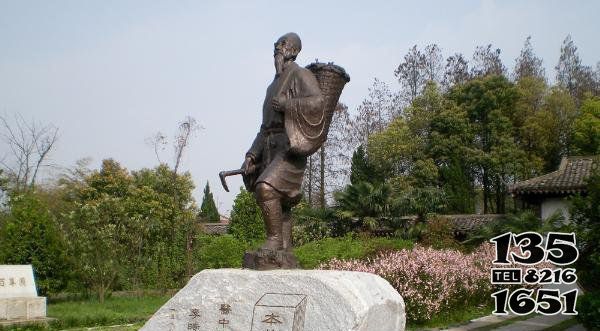 李時珍雕塑-醫院景區公園古代醫學家李時珍鍛造純銅雕塑