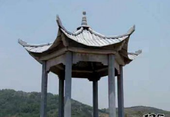 涼亭雕塑-景區(qū)寺院觀(guān)景擺放仿古建涼亭座椅雕塑