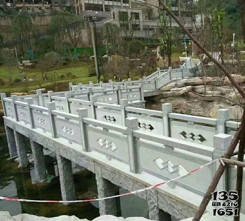 欄桿欄板雕塑-小區公園石橋大理石欄板護欄裝飾擺件高清圖片