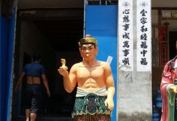 三十二應身-比沙門天王玻璃鋼彩繪32應身神像