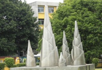 公園不銹鋼竹筍雕塑-不銹鋼竹筍雕塑 公園景觀雕塑