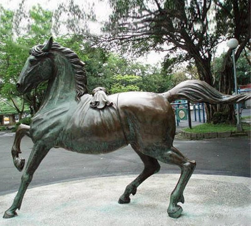 銅雕公園奔馬-青銅公園奔馬