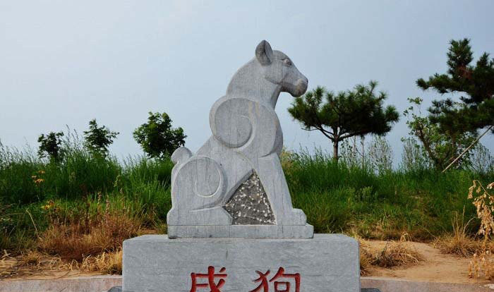 公園青石12生肖動物雕塑-公園12生肖雕塑