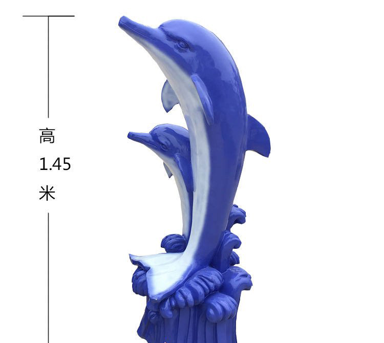 玻璃鋼海豚雕塑-玻璃鋼海豚雕塑，玻璃鋼海豚造型雕塑  高清圖片